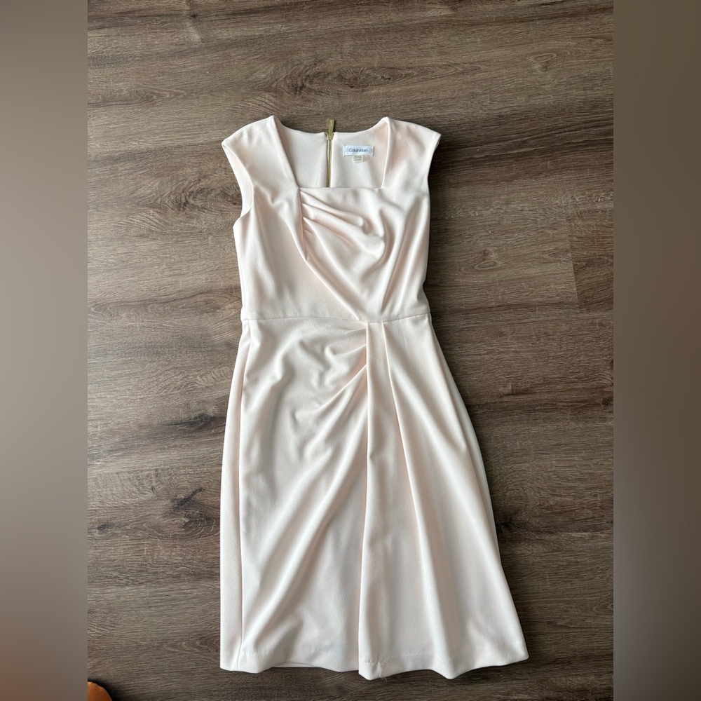 Calvin Klein Soft Pink Midi Dress